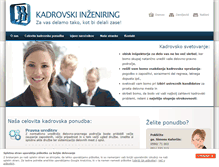 Tablet Screenshot of kadrovsko-svetovanje.si